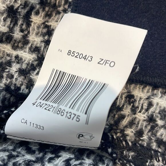 Marccain sports wool blend black and white zip up jacket size 6 - Picture 10 of 11